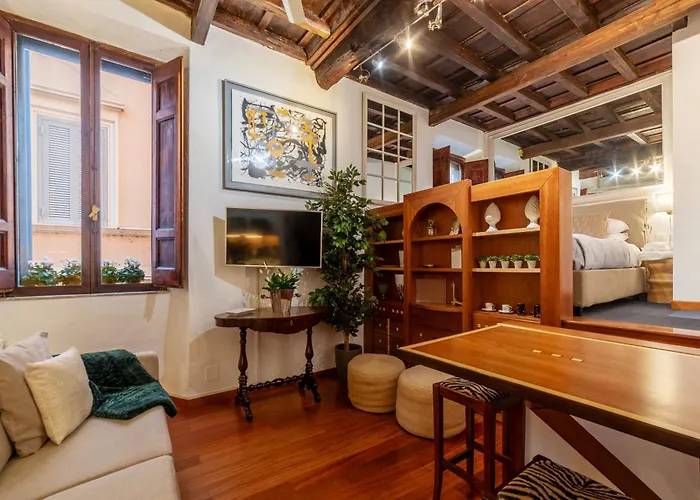 Cs Spanish Steps Historic Loft Apartman Róma